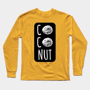 Coconut Tee Design Long Sleeve T-Shirt